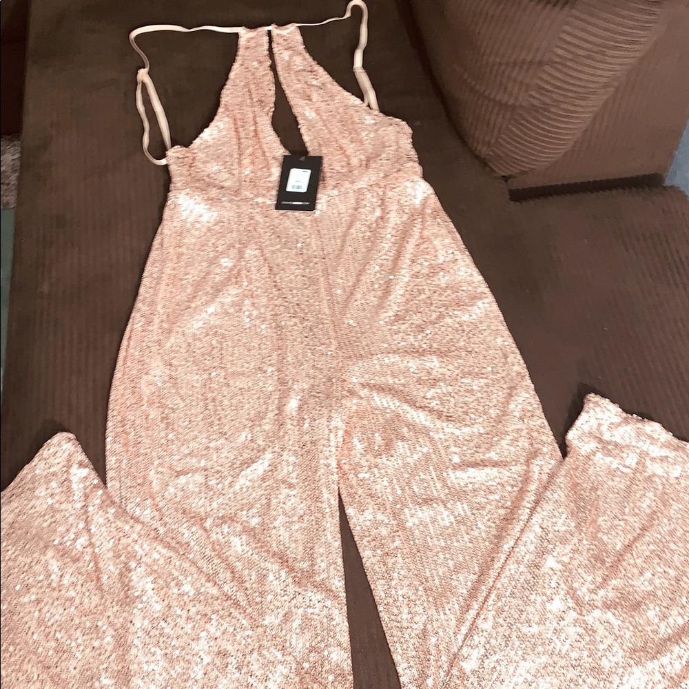 Rose gold Fashion nova jumpsuit